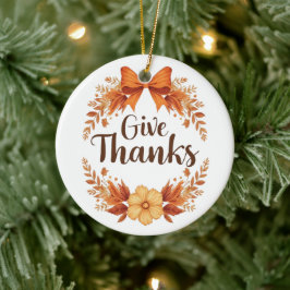 Décoration En Céramique Give Thanks