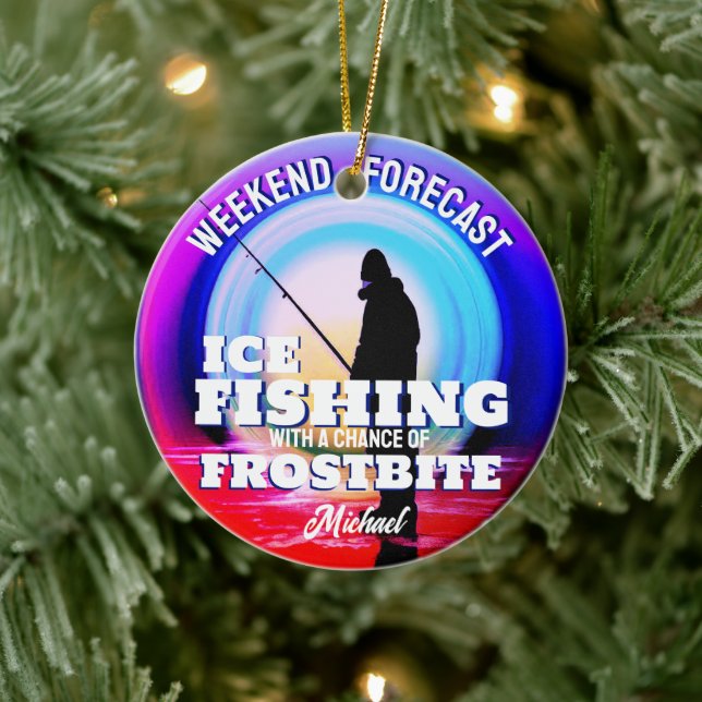 Décoration En Céramique Glacée amusante Frostbite de pêche (Arbre)