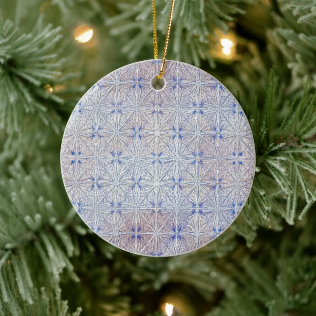 Décoration En Céramique Glacier Lace — Delicate Snowflake Pattern (Arbre)