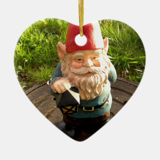 Décoration En Céramique Gnome de trou d'homme (Devant)