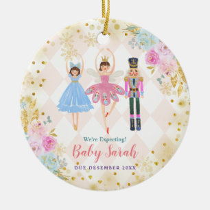 Décoration En Céramique Gold Nutcracker Nous attendons des parents 