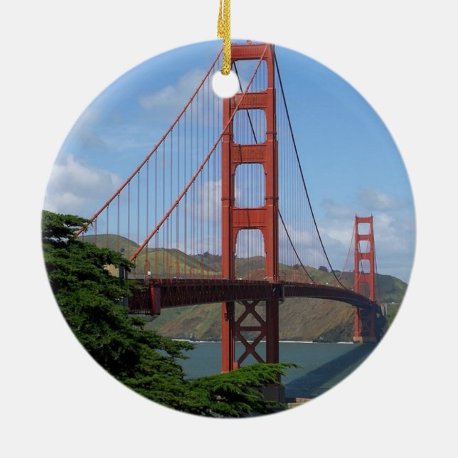 Décoration En Céramique Golden gate bridge, San Francisco (Dos)