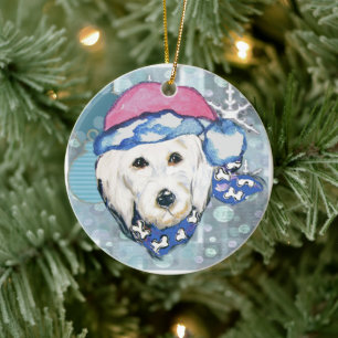 DÉCORATION EN CÉRAMIQUE GOLDENDOODLES