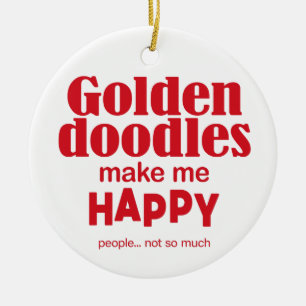 Décoration En Céramique Goldendoodles Me Rendre Heureux