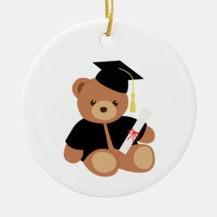 Décoration En Céramique Graduation Teddy Bear