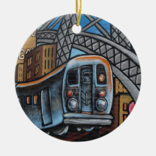 Décoration En Céramique Graffiti urbain dans le métro