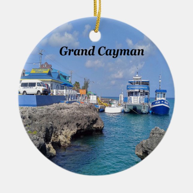 Décoration En Céramique Grand Cayman (Devant)