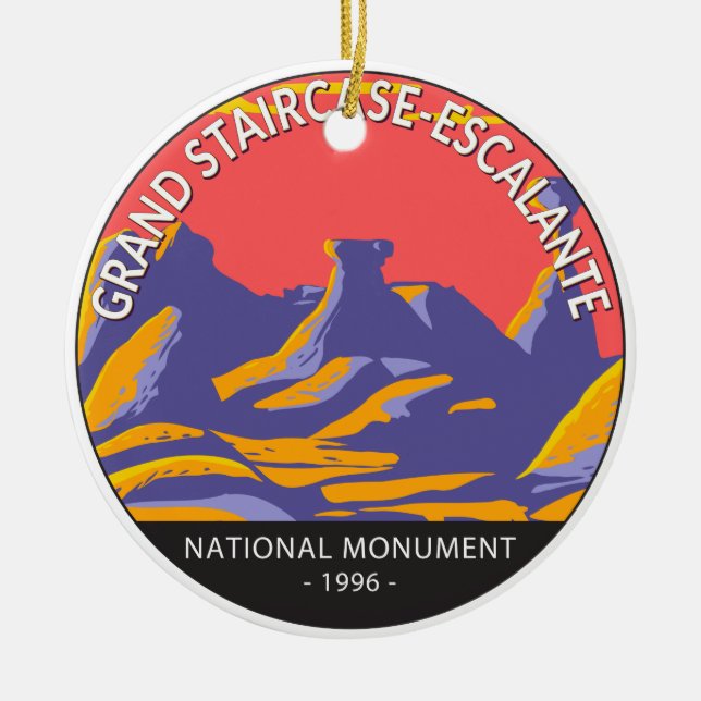 Décoration En Céramique Grand Escalier Escalante Monument National Utah (Devant)
