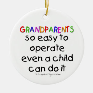Décoration En Céramique Grand-parents Amour