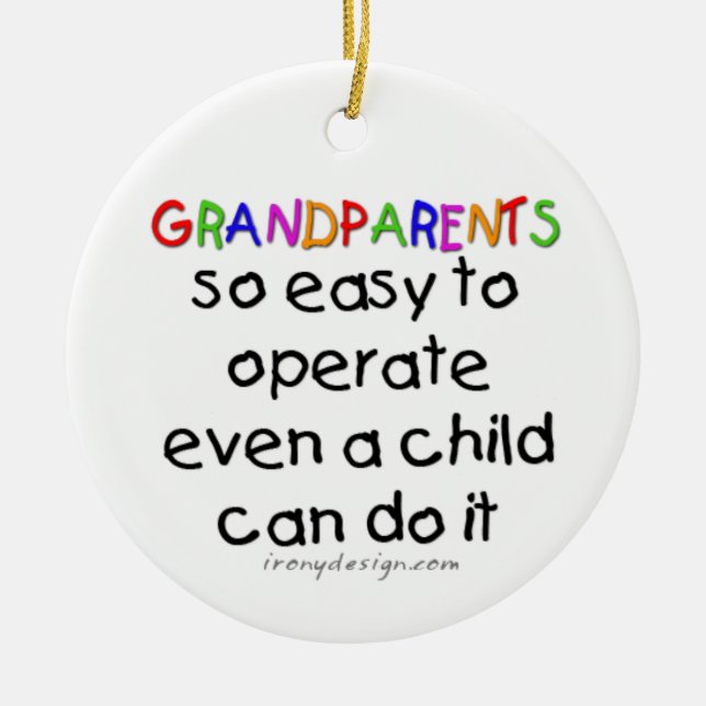 Décoration En Céramique Grand-parents Amour (Devant)