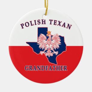 Décoration En Céramique Grand-père texan polonais