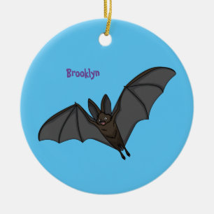 Décoration En Céramique Grande illustration de chauve-souris vampire en ca