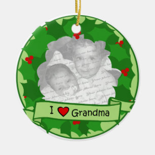 Décoration En Céramique Grandma Christmas Wreath Photo