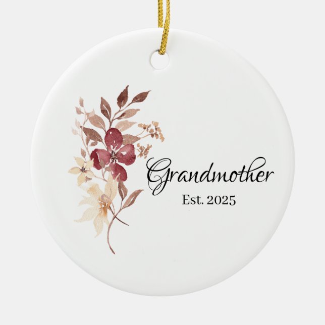 Décoration En Céramique Grandmother Est. Year  (Devant)