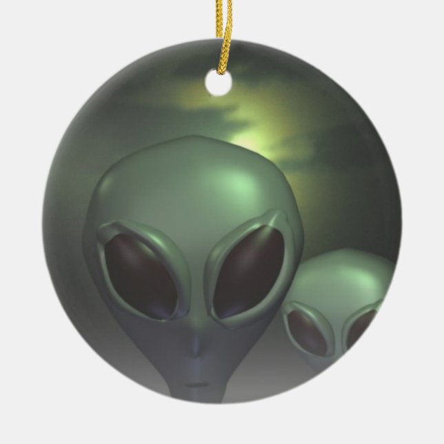 Décoration En Céramique gris Alien (Devant)