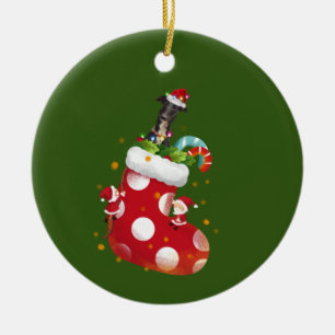 Décoration En Céramique Grise avec lumière Casquette Noël