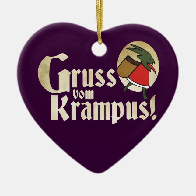 Décoration En Céramique Gruss Vom Krampus (Devant)
