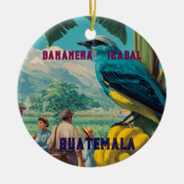 Décoration En Céramique GUATEMALA, BANANERA IZABAL Retro poster