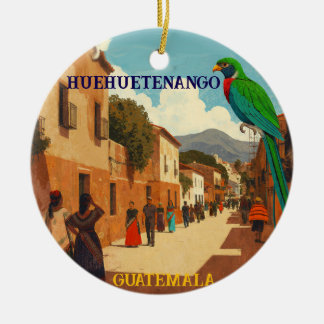 Décoration En Céramique GUATEMALA, HUEHUETENANGO Retro poster