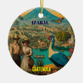 Décoration En Céramique GUATEMALA, IZABAL Retro poster