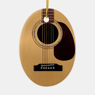 Décoration En Céramique Guitare acoustique supérieure épicéa