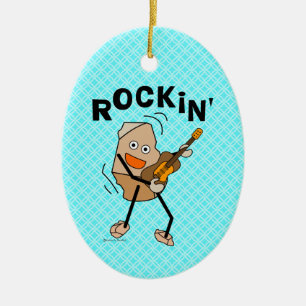 Décoration En Céramique Guitare de Rockin