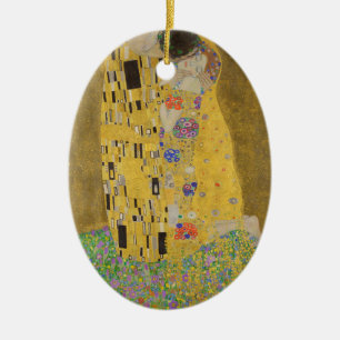 Décoration En Céramique Gustav Klimt "le baiser "