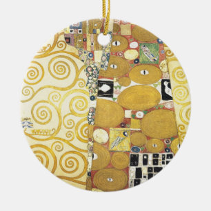 Décoration En Céramique Gustav Klimt - l'étreinte - illustration classiqu
