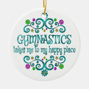 Décoration En Céramique Gymnastique Joyeux Lieu