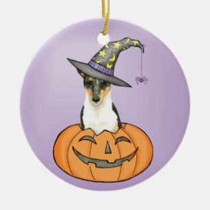 Décoration En Céramique Halloween Smooth Collie