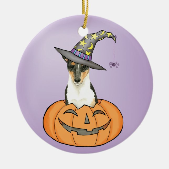 Décoration En Céramique Halloween Smooth Collie (Devant)