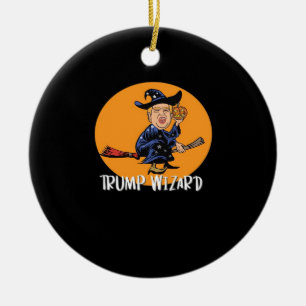 Décoration En Céramique Halloween Trump Wizard Funny Classic