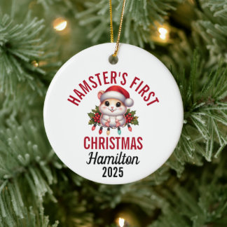 Décoration En Céramique Hamster First Christmas 2025