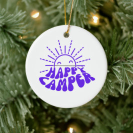 Décoration En Céramique Happy Camper sur un