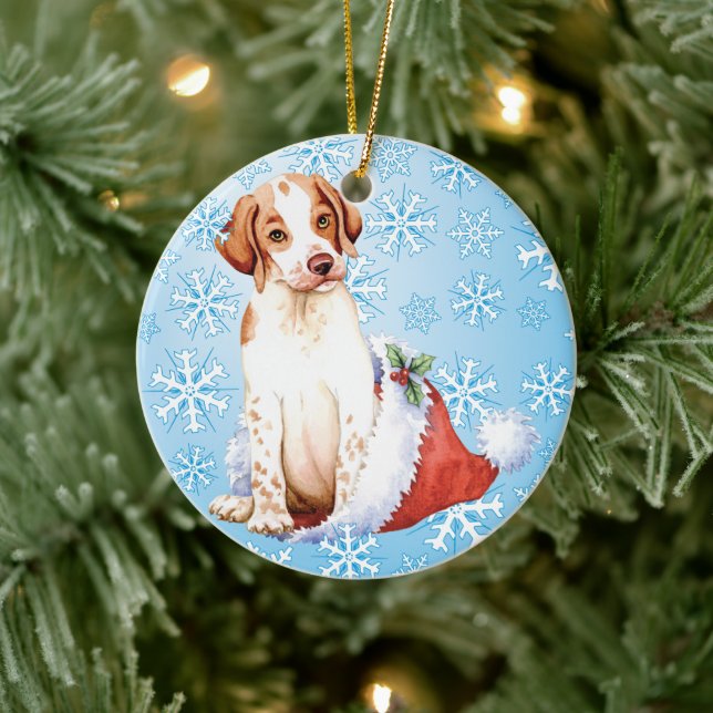 Décoration En Céramique Happy Howlidays Pointer Ceramic Ornament (Arbre)