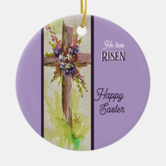 Décoration En Céramique He is Risen Ornament
