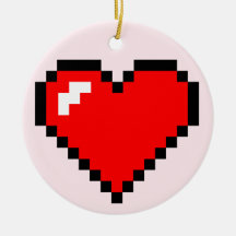 Heart Thief 8 Bits Pixel Art - Funny Geeky Gamer