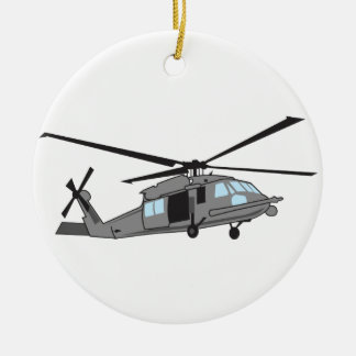 Décoration En Céramique Hélicoptère Black Hawk