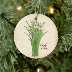 Décoration En Céramique Herbe Garlic Chives