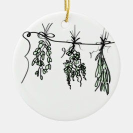 Décoration En Céramique Herbes du jardin