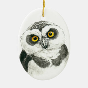 Décoration En Céramique Hibou