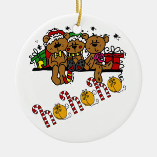 Décoration En Céramique Ho Ho Ho Nounours