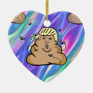 Décoration En Céramique hologram dump trump