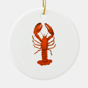 Décoration En Céramique Homard rouge