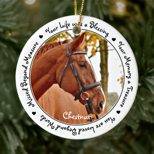Décoration En Céramique Horse Perte Memorial Keepsaké Cheval
