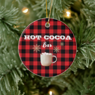 Décoration En Céramique Hot Cocoa Bar Check Mountain