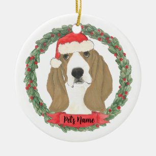 Décoration En Céramique Hound Basset personnalisé