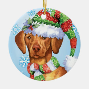 Décoration En Céramique Howlidays heureux Vizsla