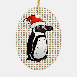 Décoration En Céramique Humboldt Penguin Père Noël