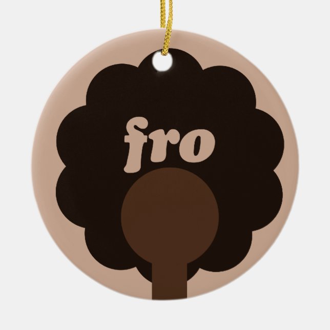 Décoration En Céramique Humour afro (Devant)